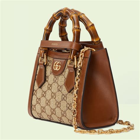 mini borsa shopping gucci diana|gucci bamboo bag.